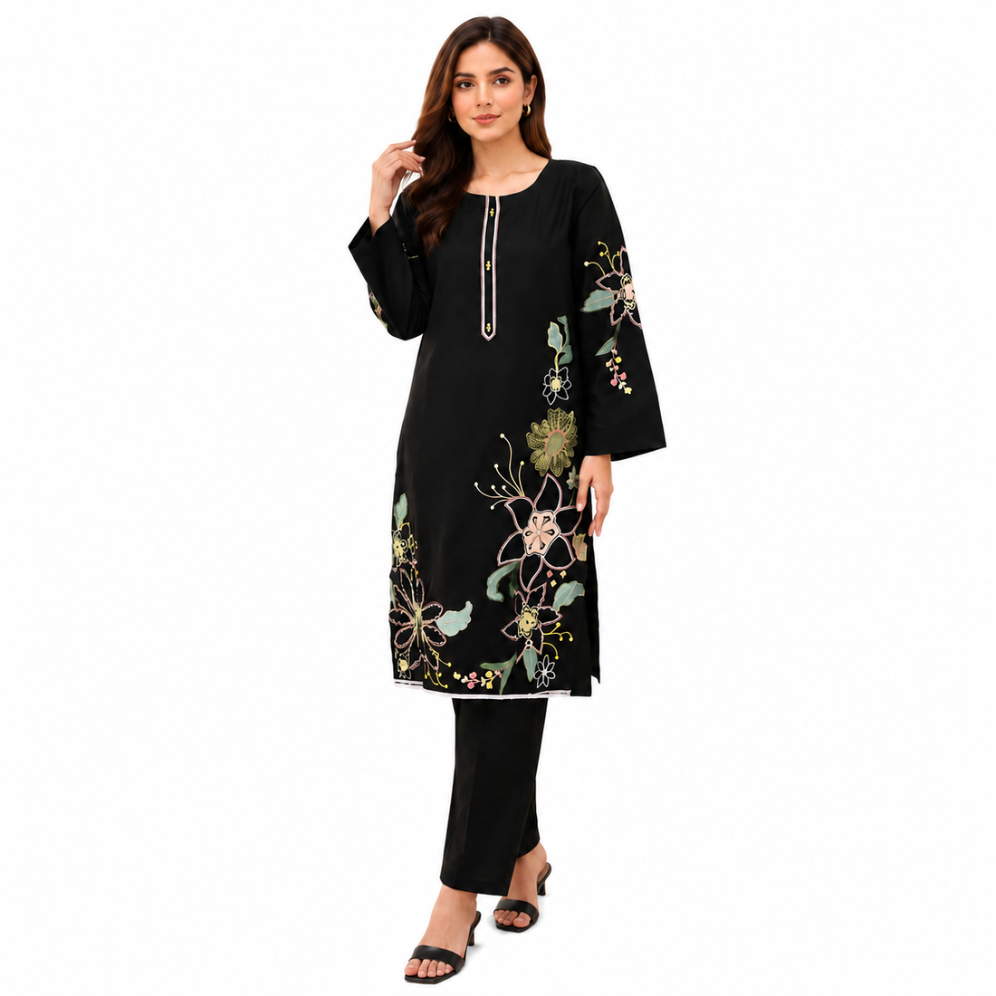 Night Tulip – Embroidered Shalwar Kameez