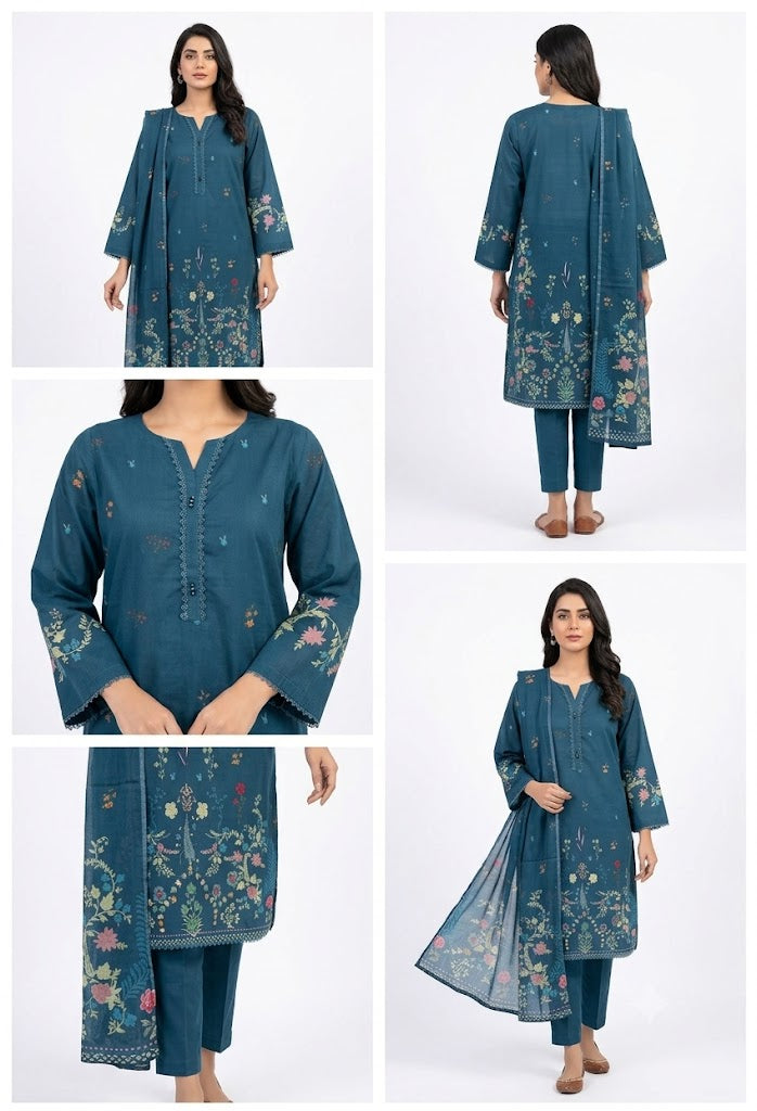 Aquamarine – Embroidered Shalwar Kameez